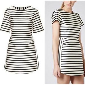 TOPSHOP: stripped mini shift dress